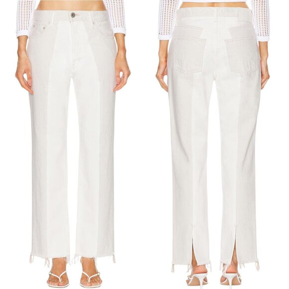 Moussy Vintage - NWT Womens Jeans, “Raintrec Straight Colorblock" Grey - Size 25 - Picture 1 of 16